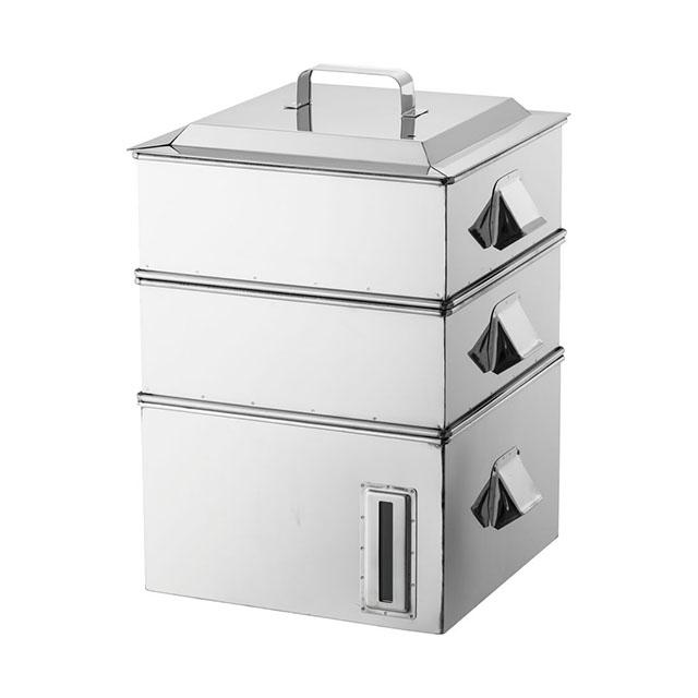 SA電磁専用業務用角蒸器 2段 33cm （AMSA0033）1-0411-0101 キッチン