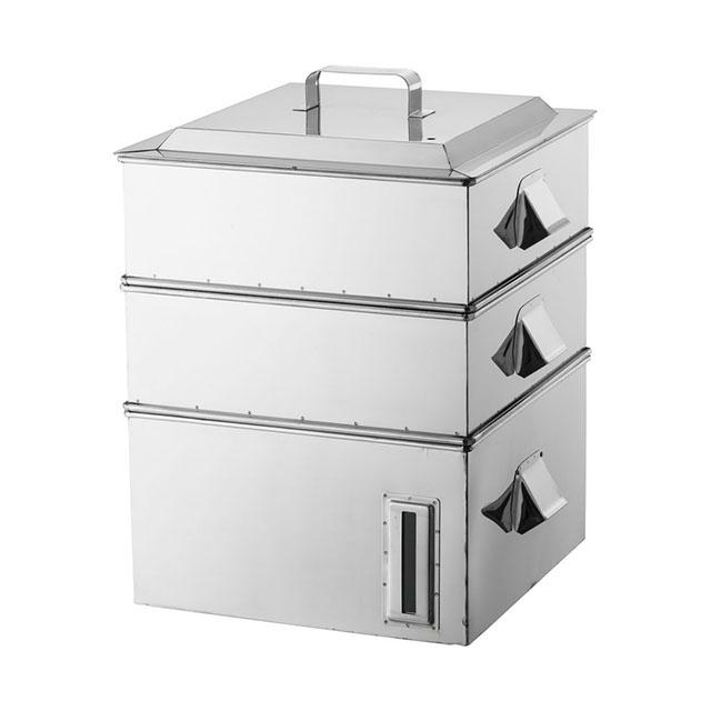 SA電磁専用業務用角蒸器 2段 36cm （AMSA0036）1-0411-0102 キッチン