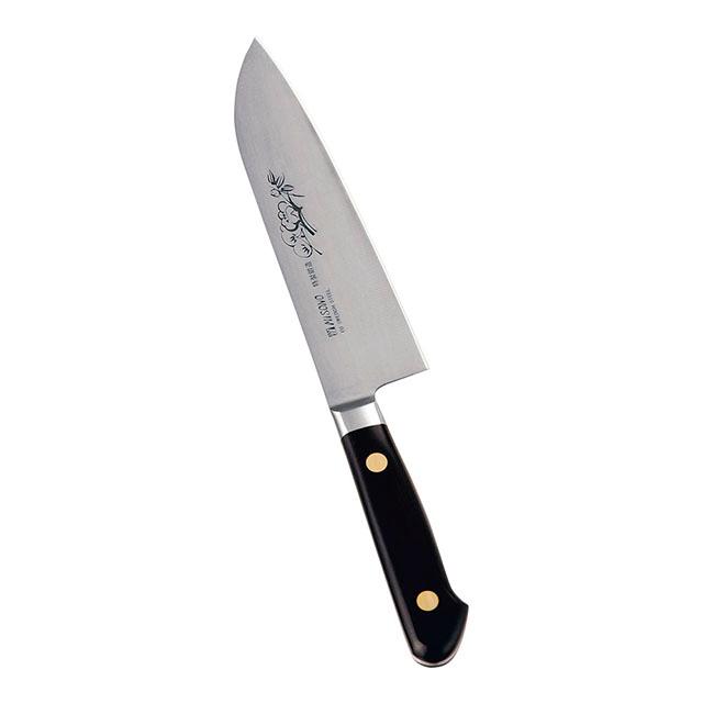ミソノ EUカーボンスチール 花彫刻入 三徳包丁 No.183M 16cm ミソノ EUカーボンスチール 花彫刻入 三徳包丁 No.183M 16cm