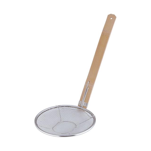 18-8 竹柄そば揚 立柄 21cm（ASB6921）1-0403-0502 キッチン、台所用品