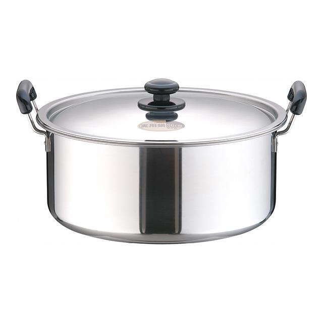 SA ステンレス プラ柄 厚板実用鍋 36cm（AZT0736）1-0038-0308