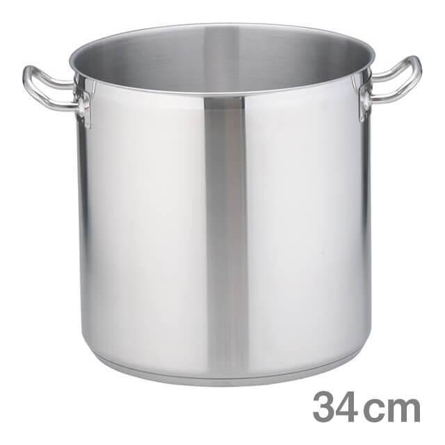 寸胴鍋 TKG PRO プロ 蓋無 34cm（AZV6634）1-0009-0109 キッチン、台所用品