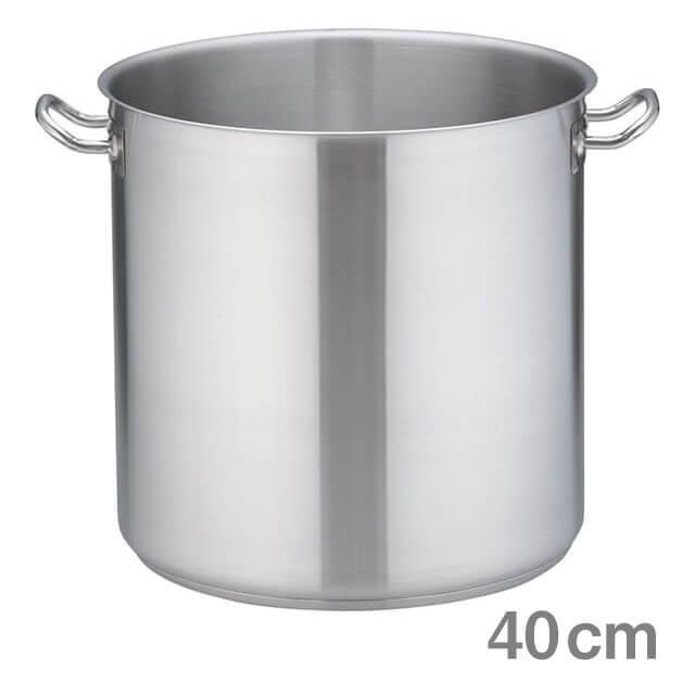 遠藤商事 寸胴鍋 TKG PRO プロ 蓋無 40cm（AZV6640）1-0009-0111