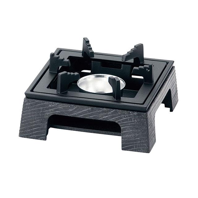 アルミ民芸こんろ A-1 黒 M11-096（QMV1102）1-2136-0802 キッチン