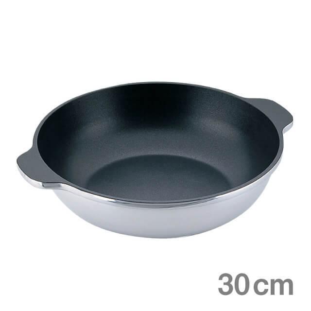 両手鍋 TKG アルミキャスト 味めぐり フッ素樹脂 30cm（QYS2904）1-2105-0704 キッチン、台所用品