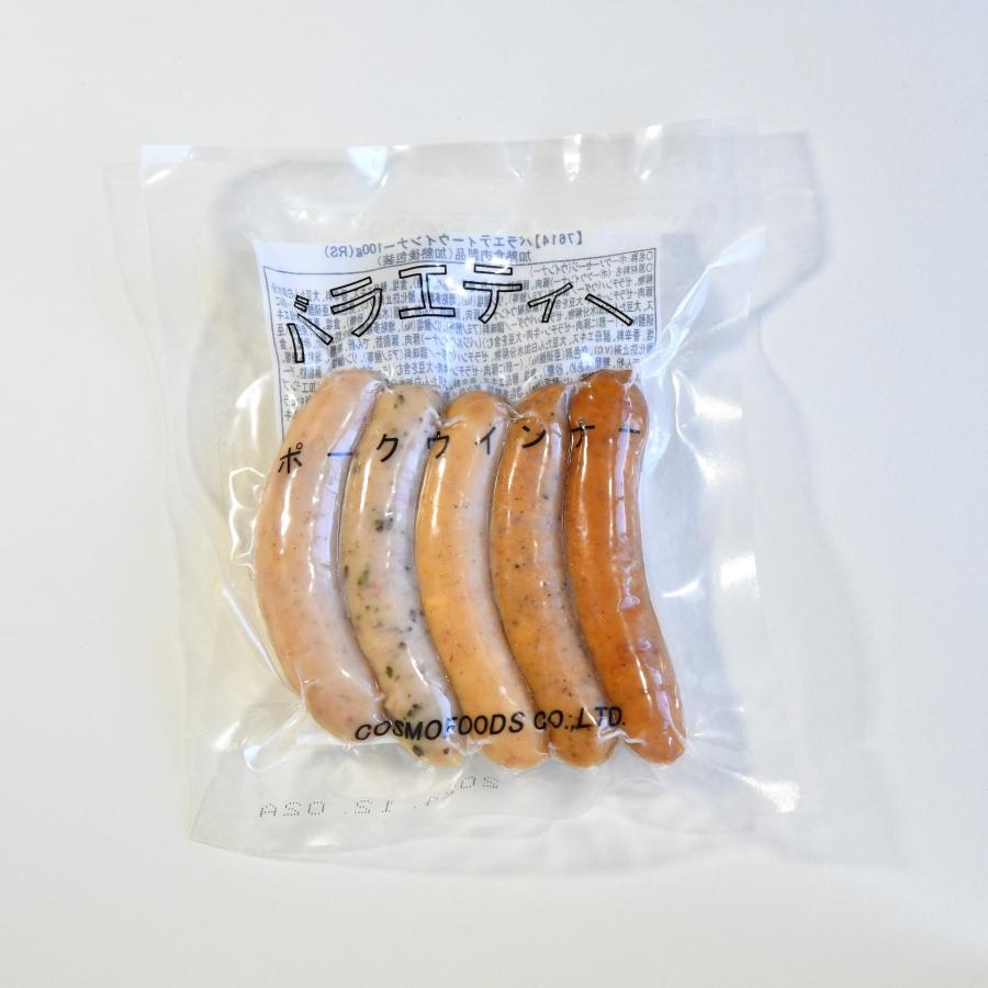 バラエティウインナー100g　更に美味しくリニューアルしました！ 冷凍 豚 ポーク イベント 焼肉 バーベキュー おかず 惣菜 おつまみ |  | 01