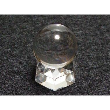 ハイグレード天然水晶(A+)丸玉30mm（台座付） : インターフェイス21 