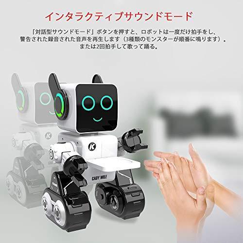 子供のためのリモートコントロールおもちゃロボット タッチ サウンドコントロール 会話 ダンス 音楽演奏 プログラマブル 充電式rcロボットキット ライ