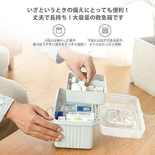 救急箱 大容量 薬箱 収納箱 収納ボックス 応急ボックス 収納ケース 薬収納 2層 プラスチック 透明 おしゃれ 取っ手付き 携帯やすい 緊急 家庭 B08h4btghm Cosmo Moon 通販 Yahoo ショッピング
