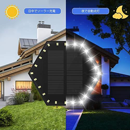 保証書付 ソーラーライト 埋め込みライト 六角型ライト ガーデンライト 太陽光発電 昼白色 自動点灯消灯 Ip68防水防塵 高輝度 24ledピーズ Ledセン ソーラー Www We Job Com
