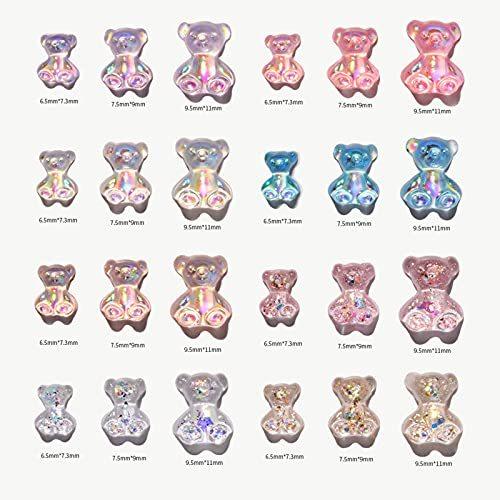 ネイルパーツ クマ 48個セット 透明 オーロラ くま デコパーツ 3サイズ 立体 グミ風 ベア ジュエリーパーツ ネイルアート レジン封入 ハンドメ B097y2w6lq Cosmo Moon 通販 Yahoo ショッピング