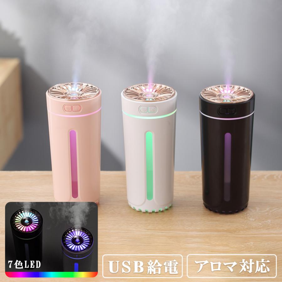 加湿器 ミニ 卓上 アロマ 超音波 LED ランプ おしゃれ 小型 コンパクト