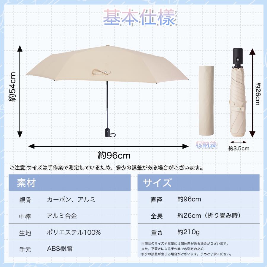 KOZUMUWAN 【自動開閉】日傘 折りたたみ傘 UVカット100% 完全