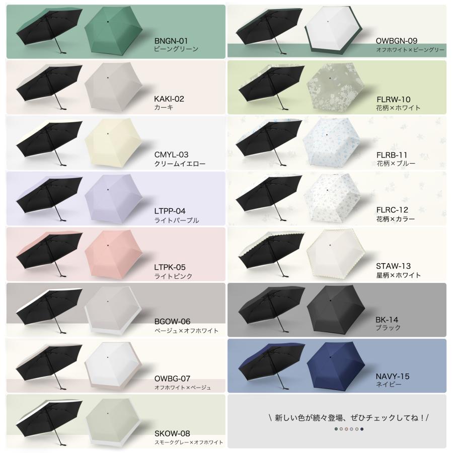 KOZUMUWAN 人気 折りたたみ日傘 UVカット 100% 完全遮光 軽量 カラー