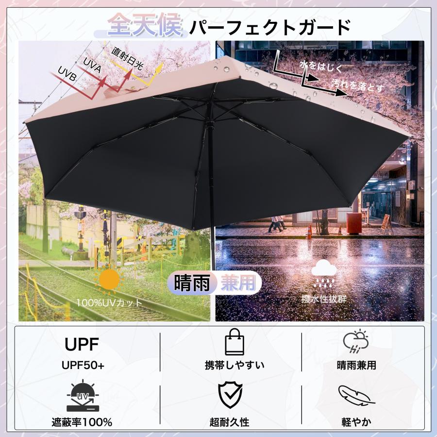 KOZUMUWAN ＼大人気／日傘 超軽量 梅雨対策 132g UVカット率 100