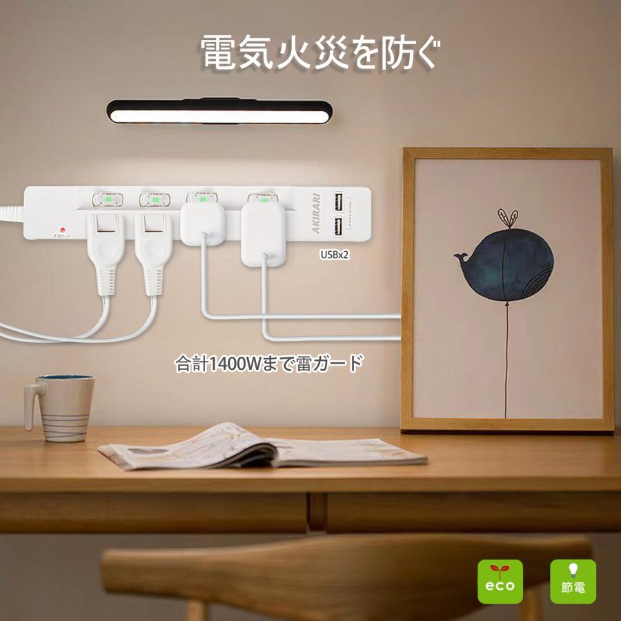 KOZUMUWAN 送料無料 個別スイッチ 2個USB ホワイト 1m KOZUMUWAN 送料無料 個別スイッチ 2個USB ホワイト 1m