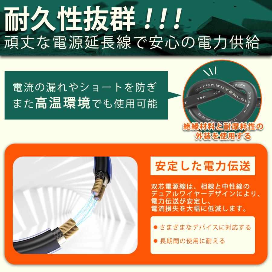 KOZUMUWAN 延長コード 短い 0.4m ACアダプタ用 電源延長コード 2 KOZUMUWAN 延長コード 短い 0.4m ACアダプタ用 電源延長コード 2