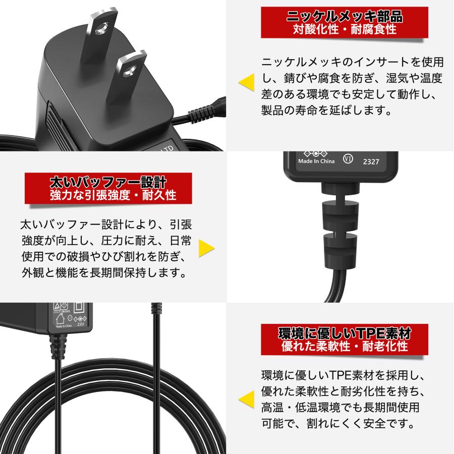 汎用スイッチング式ACアダプター 12V 2A 最大出力24W PSE取得品 出力プラグ外径5.5mm(内径2.1mm) 1年保証付  ポイント利用 | KOZUMUWAN | 04