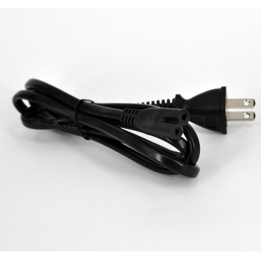 KOZUMUWAN AC電源ケーブル 2ピンソケット(メス)⇔2ピンプラグ(オス