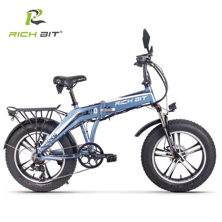 電動バイク 電動自転車 次世代ハイブリッド ハイブリッドファットバイク「サンドバイク-PLUS」折りたたみ式 最高速度45KM ブルー色