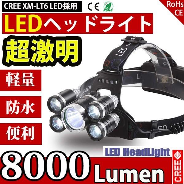 LEDヘッドライト ヘッドランプ 懐中電灯 アウトドア 4モード 8000LM 防災 電池 充電式 USB 高光量 COSMONE｜cosmone