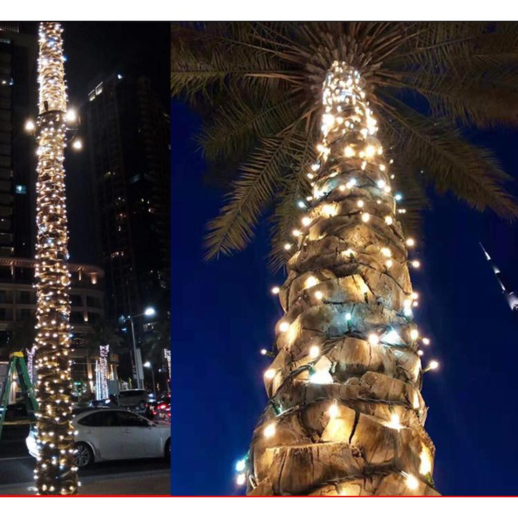 イルミネーション ライト 屋外 丸型LED 360度 クリスマス ストレート