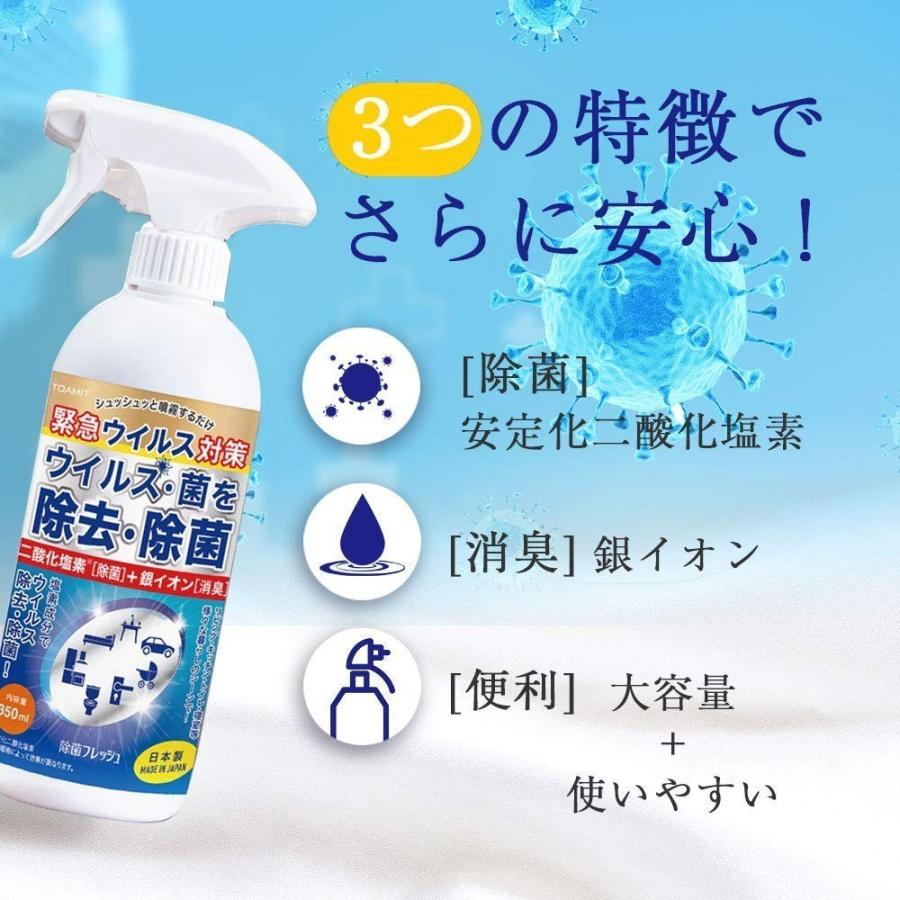 24本セット 除菌スプレー ウイルス除去 除菌フレッシュ 消臭 抗菌 予防  