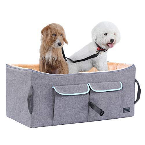 開店祝い Petsfit ペットドライブボックス 車用ペットシート 犬 猫用 車載用ソファー 折り畳み式 収納袋付き 飛び出し防止 水洗い可能 春夏秋冬 人気絶頂 Turningheadskennel Com