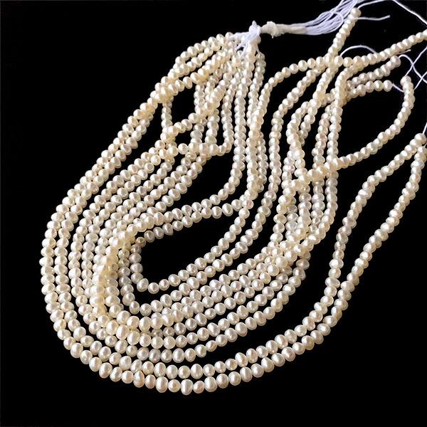 淡水パール （ポテト） 大きさ 約3.8〜4×4.5〜5mm 穴径 約0.4〜0.5mm 1 