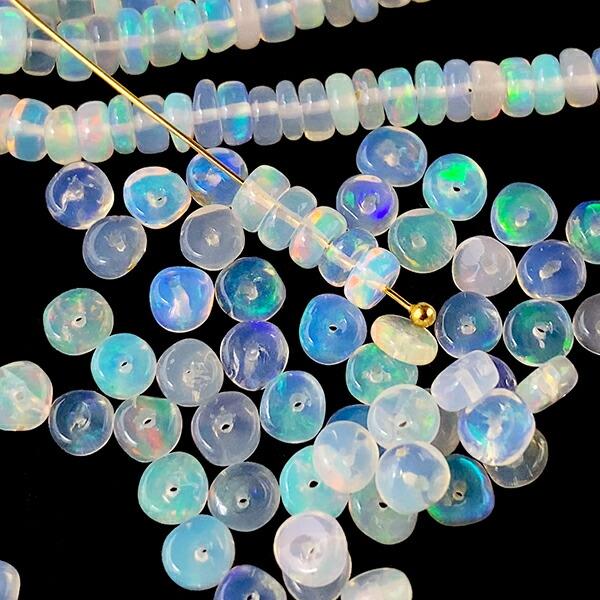 素材/材料 人工オパール 穴あき 6mm 15個