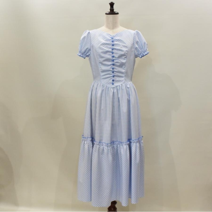 21年新作入荷 ワンピース ギンガムチェック パフスリーブ ドロシーワンピース Lbu ワンピース チュニック Trottersstop Org
