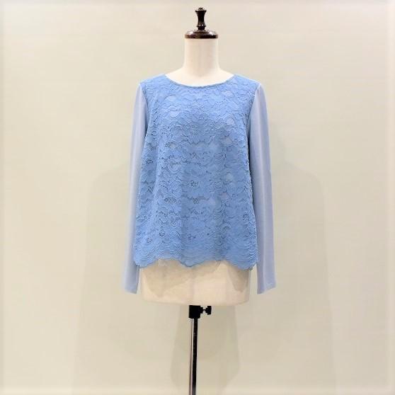 最高の品質の 長袖 コードレース ウール シェリーオーバーカットソー シンプル Tシャツ カットソー