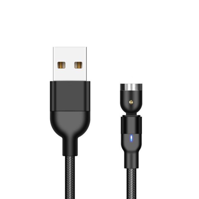 マグネット式 3in1 充電ケーブル 180度＋360度 L字 1m 2m 短い 長い Lightning Type-C MicroUSB 端子ホルダー付き iPhone Android iPad｜cosmos-wumf｜02