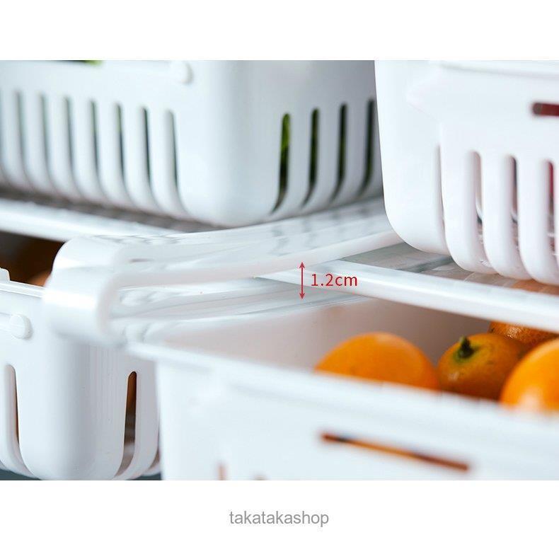 キッチン用品 食器 調理器具 キッチン整理用品 整理ボックス 冷蔵庫用 隙間収納 便利グッズ 便利アイテム 引き出し かご 伸縮 ホワイト｜cosmos-wumf｜10