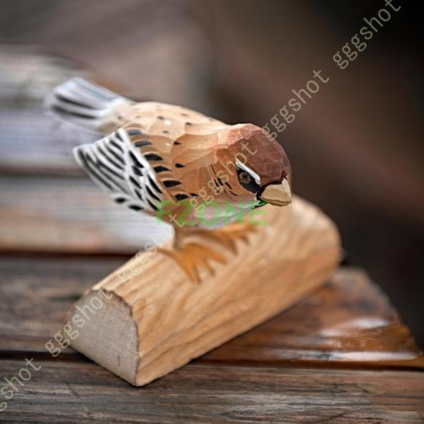 部屋装飾品 インコ 鳥のオブジェ オブジェ 鳥の木製置物 木彫りの置物 風水アイテム フィギュア 可愛い置物 コトリ 鳥 鳥の彫像 風水アイテム 木彫りの置物｜cosmos-wumf｜09