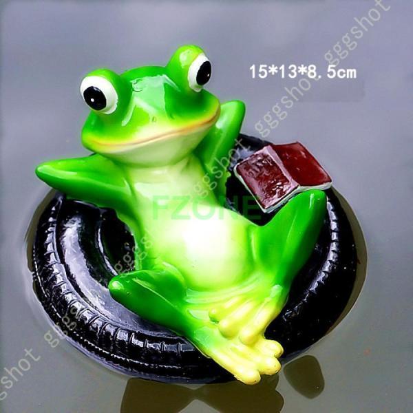 ガーデニング 置物 オーナメント ウサギ ボートをこぐウサギ 蛙のオブジェ 船に乗るカエル 蛙 置き物 オブジェ かわいい 雑貨 樹脂 防水 耐久 プレゼント｜cosmos-wumf｜13