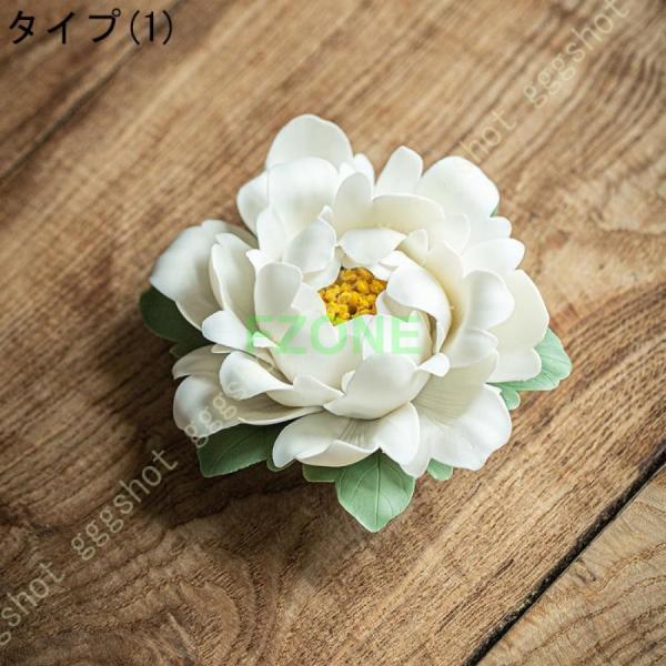 仏壇用皿 蓮の花 線香立て セラミック 置物 かわいい  花 陶器 雰囲気アップ 誕生日プレゼント お香立て 茶道 香道 浄化 ヨガ教室 玄関先｜cosmos-wumf｜05