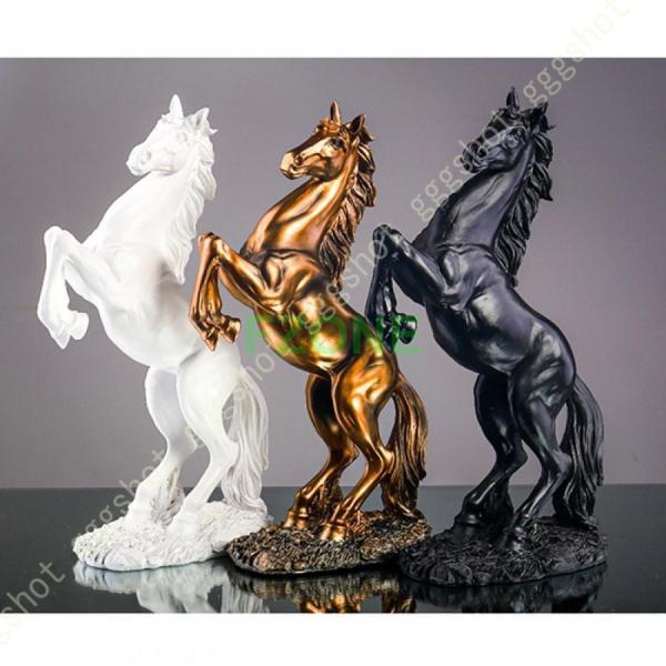 馬の彫刻 おしゃれな馬の装飾 フィギュア 樹脂工芸品 風水アイテム 馬の装飾 ホームモダン ホームインテリア 置物 カラフル｜cosmos-wumf｜15