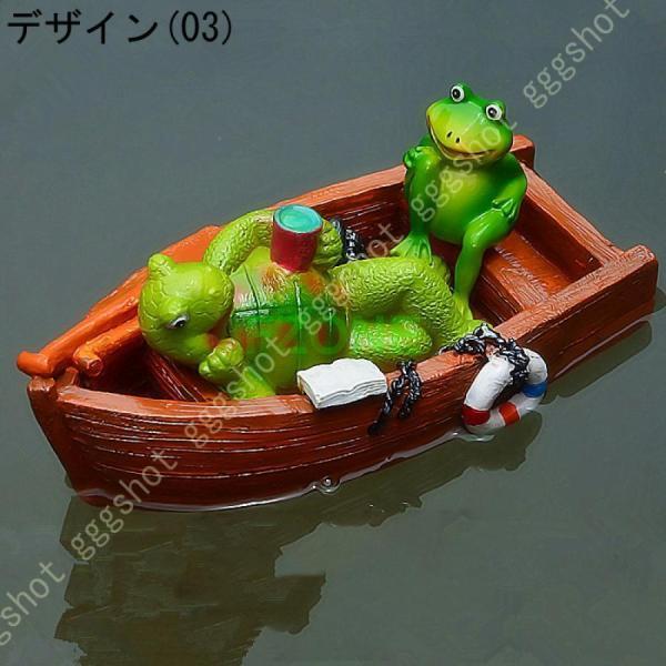 ガーデニング 置物 オーナメント ウサギ ボートをこぐウサギ 蛙のオブジェ 船に乗るカエル 蛙 置き物 オブジェ かわいい 雑貨 樹脂 防水 耐久 プレゼント｜cosmos-wumf｜11