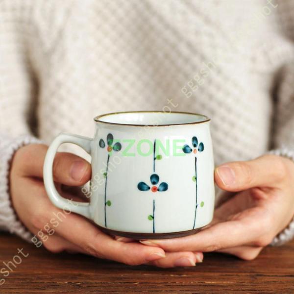 マグカップ おしゃれ 陶器 大きい 可愛い コップ 和風 コーヒーカップ 焼き物 陶芸 和風 和食器 モダン マグ 美しい 花柄 コーヒー マグ デザイン ギフト｜cosmos-wumf｜18