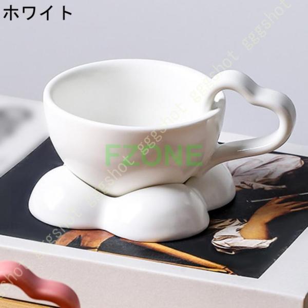 ティーカップ 無地 アイボリー 白 セラミック コーヒーカップ ヨーロピアンスタイルな雰囲気 優美なデザイン 磁器 ティーカップ お茶｜cosmos-wumf｜05