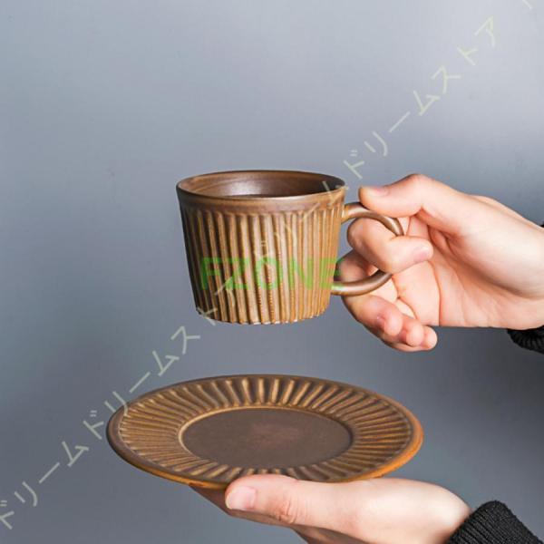 コーヒーカップ 陶器 おしゃれ シンプル マグカップ コーヒーマグ カップ カフェ風 和風 大容量 お皿 陶磁器 カフェ 台所 150ml おうち時間 コーヒー｜cosmos-wumf｜19