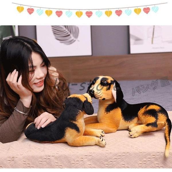 リアル 犬 ぬいぐるみ いぬ 抱き枕 人形 本物みたい ふわふわ 伏せ 座る そっくり 癒し系 抱き枕 子供 贈り物 お誕生日 プレゼント｜cosmos-wumf｜06