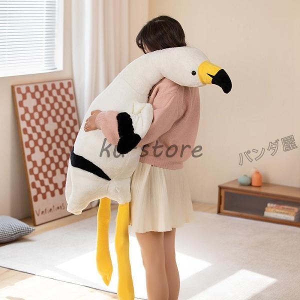 フラミンゴのぬいぐるみ 動物 かわいい 鳥 抱き枕 特大 大きい リアル 可愛い 抱きまくら 人形 クッション 気持ちいい 添い寝 癒し系｜cosmos-wumf｜09