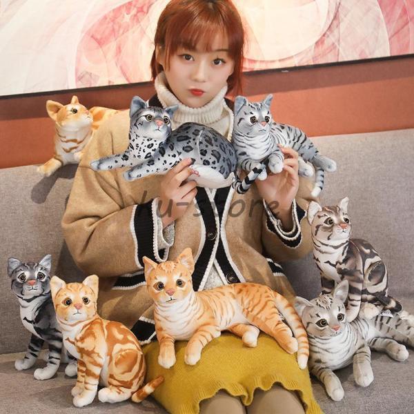 猫 ねこ リアル ぬいぐるみ ネコ抱き枕  ペット 置物 部屋飾り お誕生日 プレゼント｜cosmos-wumf｜10