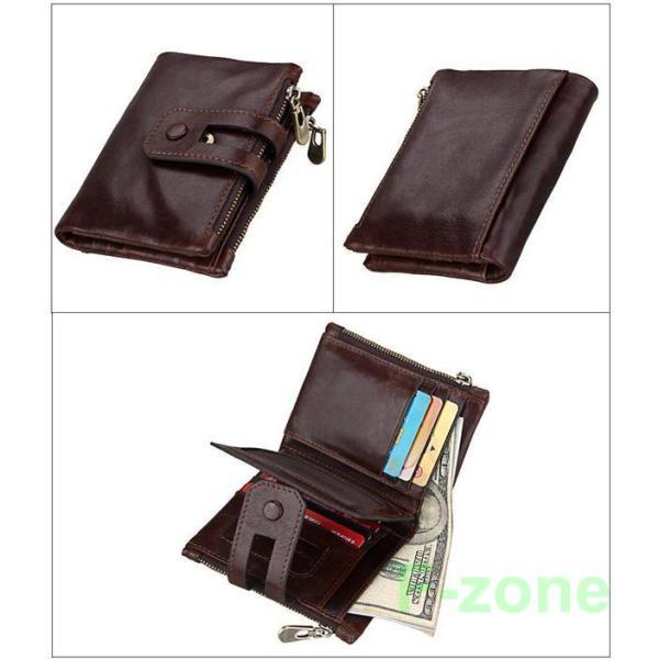 財布 メンズ 二つ折り 大容量 本革 牛革 レザー RFID対応 小銭入れあり おしゃれ カード 多い コンパクト カード収納 プレゼント 紳士用｜cosmos-wumf｜21