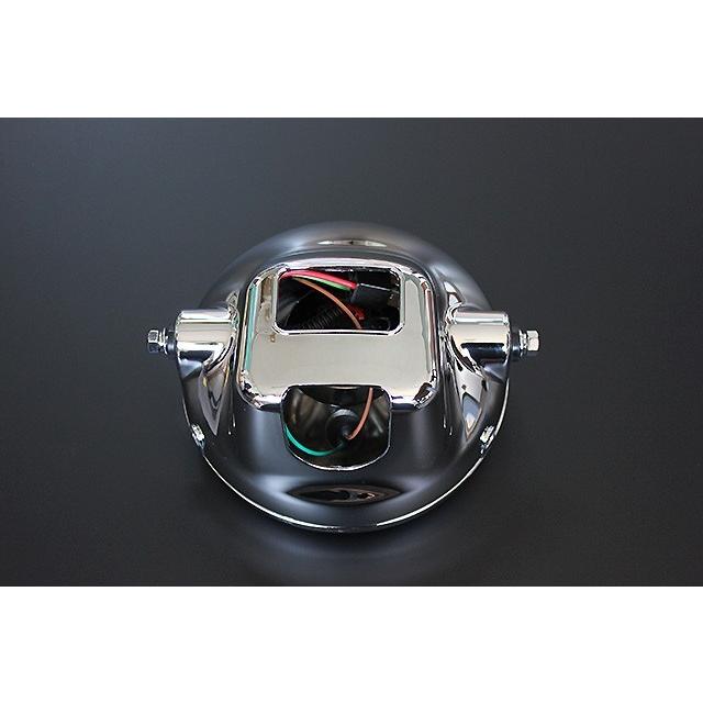 ガラス 180mm ヘッドライト イエローレンズ メッキ 新品 汎用 : COSMOS
