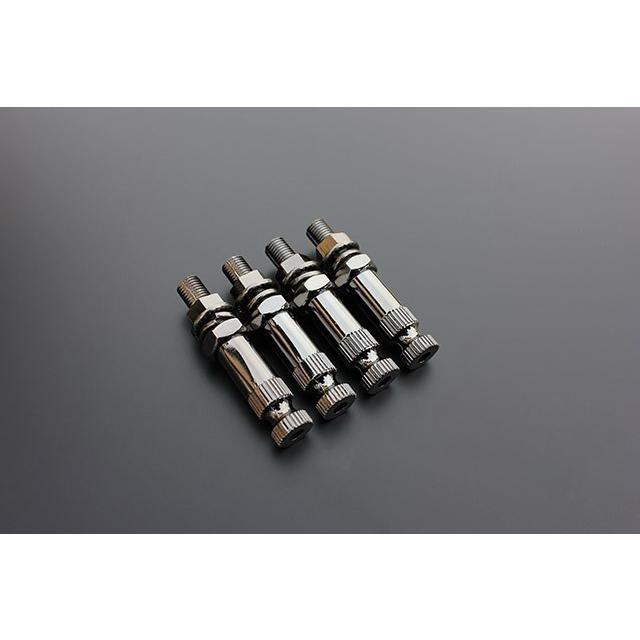 デカヨーロピアン 汎用 クリア/黒メッキ アルミ 新品 4個 CB400F 