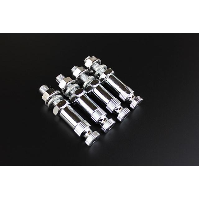 デカヨーロピ 汎用 黄クリア/メッキ アルミ 新品 4個 XJR400 XJR1200 