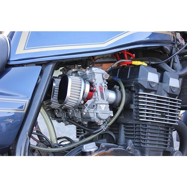 レッド FCR スモール パワーフィルター用 アダプター アルミ製 4